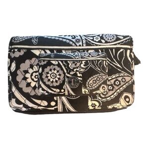 Vera Bradley Black and White Floral Wallet